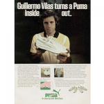 Puma Vilas Top Spin “Guillermo Vilas turns a Puma inside out.”