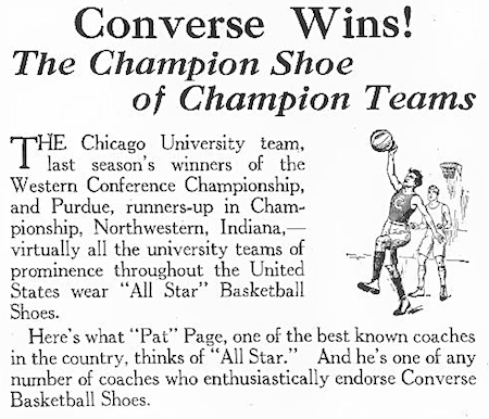 Converse Wins! The Champion Shoe of Champion Teams