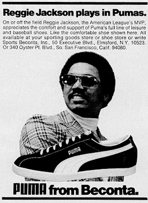 PUMA Baseball shoes "Reggie jackson plays in Pumas."