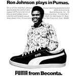 PUMA football shoes “Ron Johnson plays in Pumas.”
