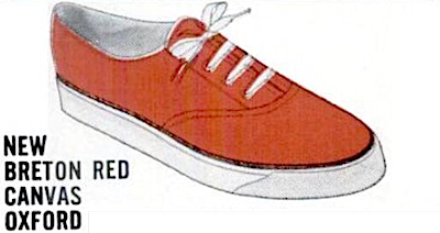 sperry top-sider new breton red canvas oxford