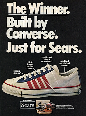 Sears The Winner "Built by CONVERSE.Just for SEARS."