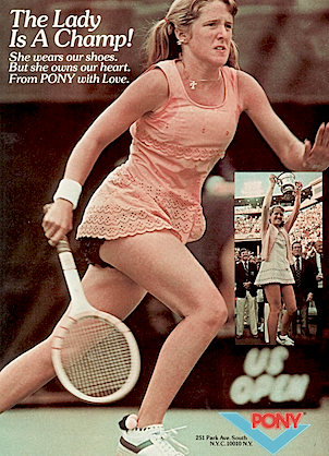 Pony Tracy Austin Tennis Shoes "The Lady Is A Champ!"