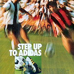 adidas World-Cup 74 football boots / Telstar Durlast football “STEP UP TO ADIDAS”