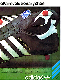 adidas World Cup '78 football boots / Tango football