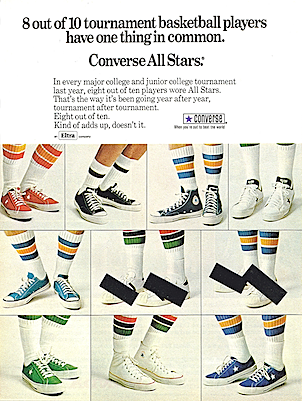 Converse All Star “8 out of 10 tournament basketball players have one thing in common.”