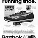 Reebok Aztec running shoes “The 26 pound running shoe.”