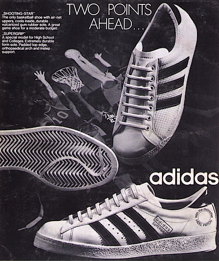 adidas Ssupergrip / Shooting-Star "TWO POINTS AHEAD …"