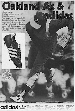 adidas M.V.P. baseball shoes "Oakland A's & adidas"