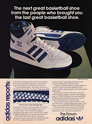 adidas Forum basketball shoes