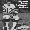 Puma Joe Namath football shoes “We make Pumas for Namath. And you.”