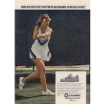 Converse Chris Evert tennis shoes “How do you step into your backhand so nicely, Chris?”