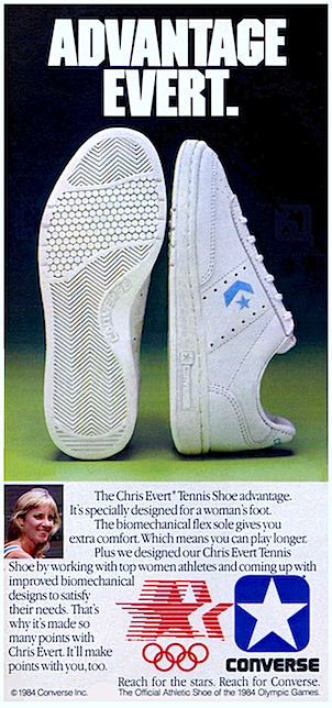 Converse Chris Evert tennis shoes