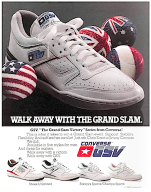 Converse GSV series Jimmy Connors tennis shoes