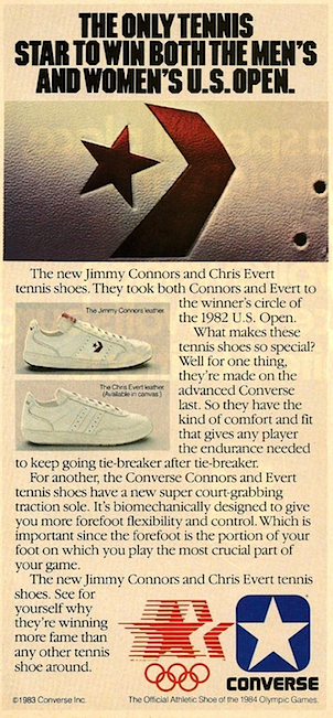 Converse Chris Evert and Jimmy Connors
