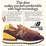 new balance 770 running shoes “This shoe makes you feel comfortable with high technology”